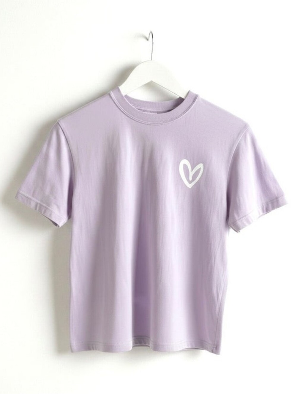 House of Shan Relaxed Tee - Lavender/White Heart